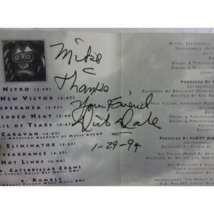 Tribal Thunder by Dick Dale (CD, 1993) Artist Signed / Autographed